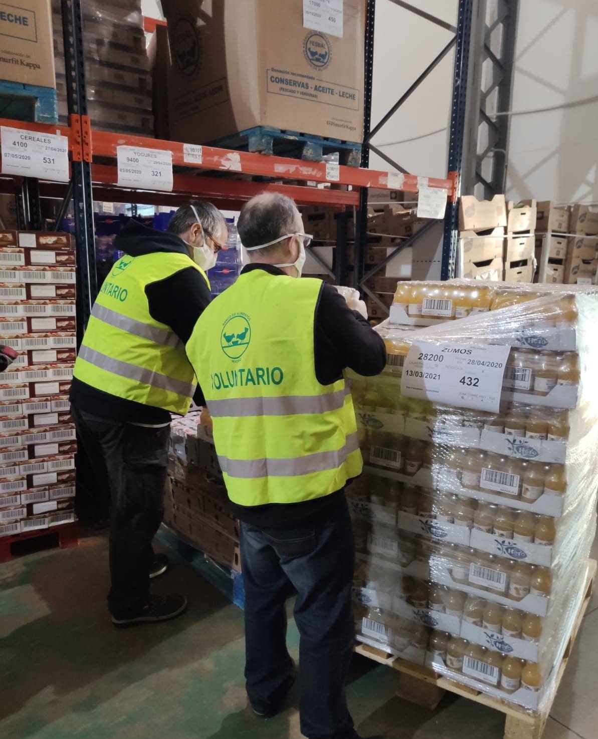 LOS EMPLEADOS DE NORMON, COMPROMETIDOS EN LA LUCHA CONTRA EL CORONAVIRUS, DONAN MÁS DE  13.500 KG DE COMIDA AL BANCO DE ALIMENTOS DE MADRID 