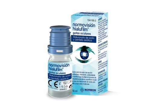 NORMON LANZA NORMOVISIÓN HIALUFILM®, UNAS GOTAS OCULARES CON UNA FORMULACIÓN EXCLUSIVA QUE COMBINA DOS TIPOS DE HIALURONATO DE SODIO, CENTELLA ASIÁTICA Y VITAMINA E